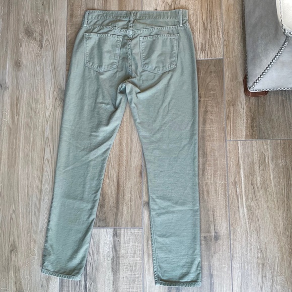 Frame Jeans Women’s 26 Le Garcon Ankle in 'Washed Military' Green - Picture 12 of 13